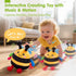 6 12 18 Tummy 1 2 3 hahaland Baby Toy for + Months Crawling Musical Dancing Bouncing Learning Bee Plush, Interactive