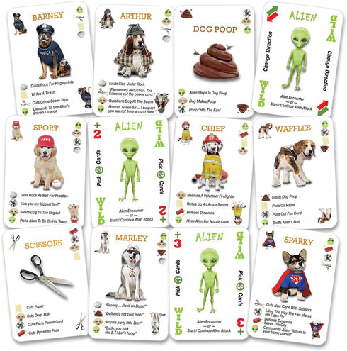 SOLARQUEST Alien Encounters with Dogs Card Game