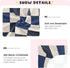 miaozhen 52''x28'' Blue Black White Checkered Crib Fitted Sheets Essentials for Crib Mattress sabanas de cuna para ni?a