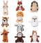 My OLi 10 Pack Plush Wild Animals Toys - 3.5 Inch Jungle
