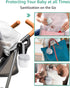 99.99% 59 GROWNSY Pacifier Sanitizer Portable, UV Light Sanitizer on The Go for Baby, USB Charging Sanitizer Case, Mini