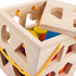 19 2-4 QZMTOY Shape Sorter Toys with Shape Blocks, Classic Wooden Toys for Toddlers Kids, Gift for Girls Boys (Natural