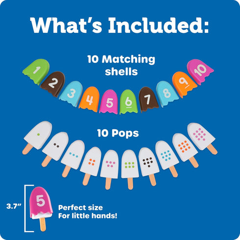 Learning Resources Smart Snacks Number Pops - Sorting Toys, Stacking Montessori, Classroom Must Haves, Math