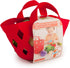 Hape Toddler Vegetable Basket, Soft Grocery Food Playset with Cabbage, Bean Pod, Carrot, and More