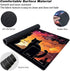 Qindaiwen MTG Playmat, 24x14 Inch Tabletop Game Mat, Premium Smooth Rubber, Mousepad Compatible, Three Cats