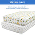28x52 Inch (Pack 2), Delta Children Fitted Crib Sheets for Girls and Boys - Crib Sheet for Standard Crib and Toddler