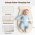 Baby Diaper Changing Pad with Wipeable & Waterproof PU Cover, Contoured Baby Changing Pad for Dresser, Non-Slip