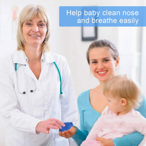 Lamoutor 4Pcs Premium Nasal Aspirator, Nose Suction Bulb for Baby