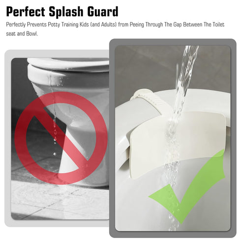 Doytn (1, 11.4x6.3inch) Toilet Pee Splash Guard Urine Deflector Blocks Leaks Center Strap with Built-in O-Ring |