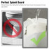 Doytn (1, 11.4x6.3inch) Toilet Pee Splash Guard Urine Deflector Blocks Leaks Center Strap with Built-in O-Ring |