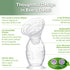 Gen.2 5oz/150ml Set, haakaa Plus Upgraded Manual Breast Pump, Multi-Ring ComfortCARE Sensitive Silicone Breast Pump
