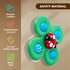 3PCS Suction Cup Spinner Toys for Babies, Sensory Bath Toys for 6-18 Months, Travel Essential for 1-3 Year Olds