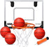 Larger Indoor Basketball Hoop, 17" x 12", 9" Large Dunk Rim for Kids, Over The Door, Shatterproof Backboard, Complete