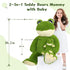 36.2'' 3Ft Set MorisMos Large Frog Stuffed Animals Plush, Giant Stuffed Frog Plush Toy with Baby for Girl Boy Kid