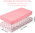 2 Pack 52x28x8in. GUNTAIL Baby Crib Sheets for Boys Girls, Fitted Crib Sheet for Standard Crib and Toddler Mattress