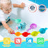 2-4 8 1-3 1 2 3 4 5 6 Fajiabao Bath Toys Toddlers PCS Mold Free Bath Toys for Kids Ages with Floating Ducks & Water