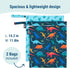 Set Wildkin Wet Bag for Boys, & Girls Durable Zipper with Snap Loop Handle, Reusable Water-Resistant Bags for Beach