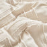 Set 3 Tufted Ruffle Crib Bedding Pieces Baby Boho Quilted Comforter with Fitted Sheet and Bed Skirt - Cute Ruffled