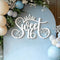 QWTOWFM Sweet 16 Sign for Backdrop,Wooden 16th Birthday Decorations for Boys Girls,16 Years
