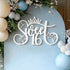 QWTOWFM Sweet 16 Sign for Backdrop,Wooden 16th Birthday Decorations for Boys Girls,16 Years