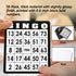 18-Pack GSE Games & Sports Expert Bingo Game Cards with Easy Read Numbers, Reusable Paper Bingo Sheets