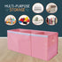 Extra Large Toy Storage Organizer with Lid, Sturdy Collapsible Toy Chest with Dividers for Kids, 37"x16"x14"