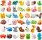 ywevyezc 42 Pcs Mini Resin Animals 42 Styles Resin Animals Figurines Bulk for