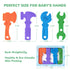 TYRY.HU Baby Teething Toys, BPA Free Silicone Baby Molar Teether Chew Toys, Hammer Wrench Spanner Pliers, 4 Packs