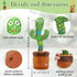 Emoin Dancing Cactus Toy, Cute Plushies Talking Baby Toy for 0-6 Months, Sensory Musical Toy for Babies