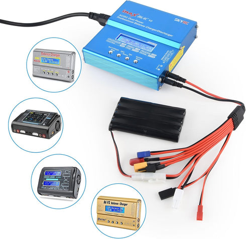 Generic 8 1 XT60/ 4.0mm XT60, EC3, (4.0mm RC Lipo Battery Charger Adapter Connector Splitter Wire in Universal
