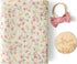 Little Jump Baby Muslin Swaddle Blankets for Girls, Newborn Swaddle Set with Matching Headband Bow, 47 x 47 inches