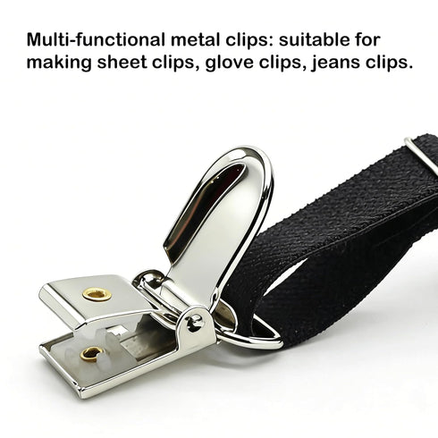 25 1" PCS Suspender Clips Metal Pacifier Clip Holder for Pacifiers DIY Baby Girl Toy Bibs Garter Making Supplies