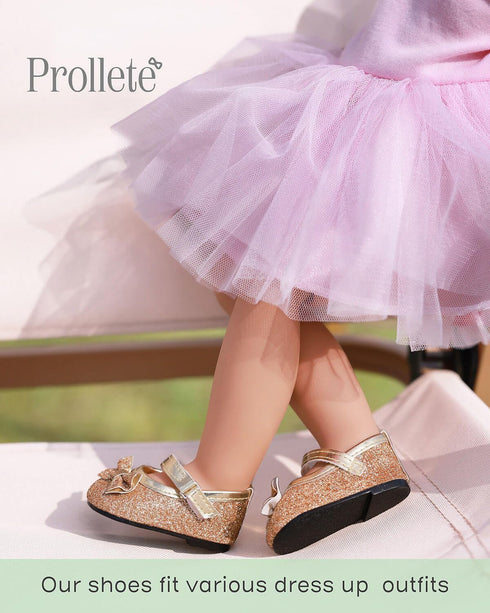 18 inch 7 Doll Shoes - Pairs with Gift Box, Compatible with American Doll