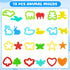 Playdough Tools 20 PCS Set for Kids - Various Shape Playdough Cutters and Rollers, Random Color