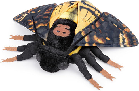 Giant Death's-Head Hawkmoth Plush Toy, Realistic 26in Soft Stuffed Animal, Unique Gift for Kids