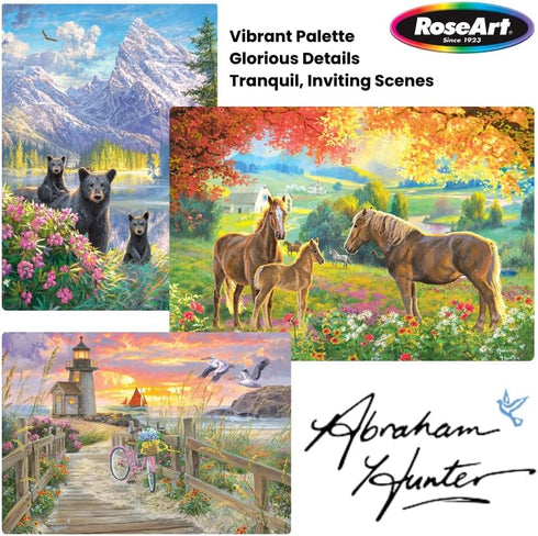 RoseArt - Abraham Hunter - Coastal Light - 1000 Piece Jigsaw Puzzle for Adults