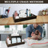 YEXEXINM Diaper Caddy Organizer - Durable Wooden Changing Station Table with Diaper Storage for Wipe Dispenser, Wipe