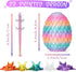 Apear1 6 3D 3D 3D Set (Multicolor-6pcs) Pcs Printed Dragon Eggs with Dragon Inside, Mini Dragon Egg Fidget Toy