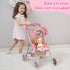 3+, GAGAKU Baby Doll Stroller, Foldable Toy Stroller with Storage Basket and Bag, Diaper, Reborn Doll Accessories