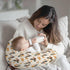 Wicbfdfv Thanksgiving Mallard Duck Maple Leaves Stripe Nursing Pillow Cover Ultra-Soft Comfortable for Baby Girls Boys