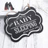 WINOMO Baby Sleeping Sign, "Shhh BABY SLEEPING" Please Knock Softly, Wood Decorative Nursery Hanging Plaque