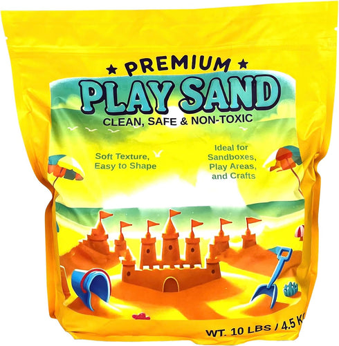 10 lbs, Play Sand for Kids - Soft & Non-Toxic Natural Sand for Indoor and Outdoor Use