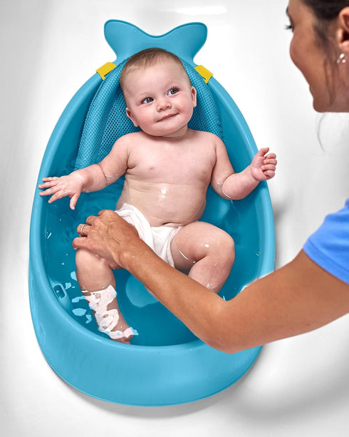Skip Hop 3-Stage Baby Bath Tub Bundle with Tear-Free Waterfall Rinser