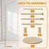 Coziloom Arm,44.5-61 Inches Floor-Standing Crib Mobile Adjustable Height Natural Beech Wood, Baby Mobile Holder Hanger