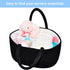 ABenkle Baby Diaper Caddy, Nursery Storage Bin & Car Organizer for Diapers & Wipes, Cotton Rope Basket