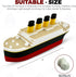 TUBTASTIC Set 6 Titanic Toy Gift Floating RMS Titanic with Iceberg | Bath & Pool Toy | Original Design