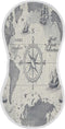 YETTASBIN World Map Muslin Baby Burp Cloth, Super Soft Absorbent Cotton Burp Rag