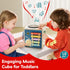 2 3 4 18 TOP BRIGHT Musical Activity Cube, Montessori Toys for Year Old Toddlers, Baby DJ Table with Songs, Baby