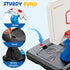 Toddler Basketball Hoop, Adjustable Height 2.3-4.5ft with 4 Balls & Pump, Blue
