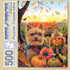 Bits and Pieces 500 Piece Jigsaw Puzzle - Pumpkin Sunrise Yorkie - 18" x 24" - 500 pc Puppy Dog Fall Autumn